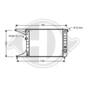 Радиатор, охлаждение двигателя DIEDERICHS купить