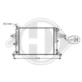 Радиатор, охлаждение двигателя DIEDERICHS купить
