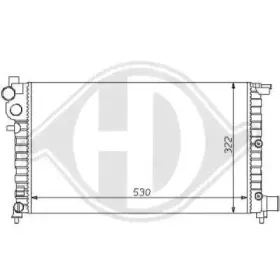 Радиатор, охлаждение двигателя DIEDERICHS купить