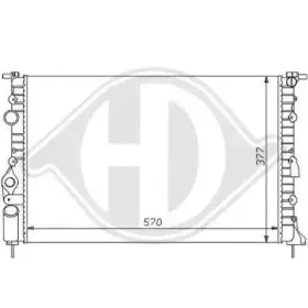 Радиатор, охлаждение двигателя DIEDERICHS купить