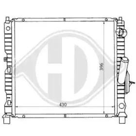Радиатор, охлаждение двигателя DIEDERICHS купить