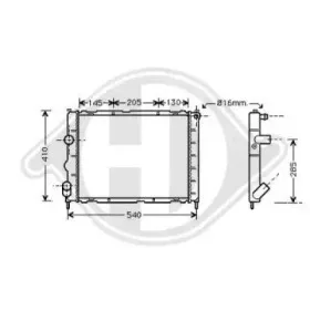 Радиатор, охлаждение двигателя DIEDERICHS купить