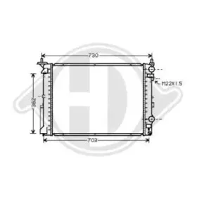 Радиатор, охлаждение двигателя DIEDERICHS купить