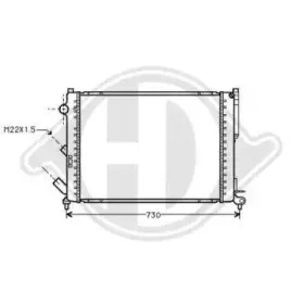 Радиатор, охлаждение двигателя DIEDERICHS купить