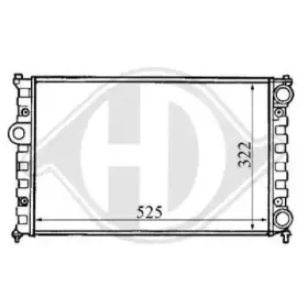 Радиатор, охлаждение двигателя DIEDERICHS купить