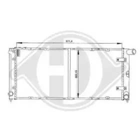 Радиатор, охлаждение двигателя DIEDERICHS купить