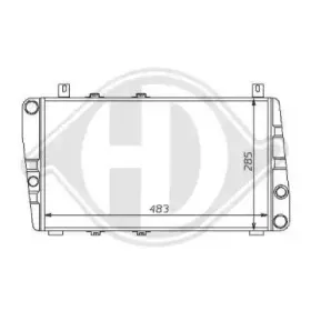 Радиатор, охлаждение двигателя DIEDERICHS купить