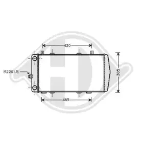 Радиатор, охлаждение двигателя DIEDERICHS купить