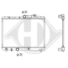 Радиатор, охлаждение двигателя DIEDERICHS купить