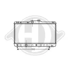 Радиатор, охлаждение двигателя DIEDERICHS купить