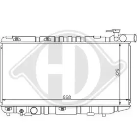 Радиатор, охлаждение двигателя DIEDERICHS купить