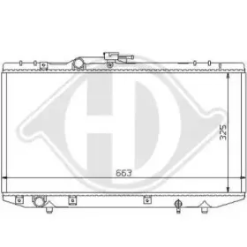 Радиатор, охлаждение двигателя DIEDERICHS купить
