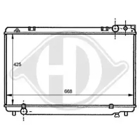 Радиатор, охлаждение двигателя DIEDERICHS купить