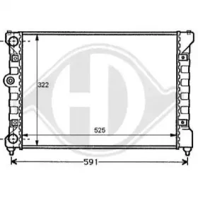 Радиатор, охлаждение двигателя DIEDERICHS купить