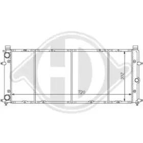 Радиатор, охлаждение двигателя DIEDERICHS купить