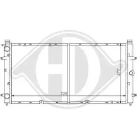Радиатор, охлаждение двигателя DIEDERICHS купить