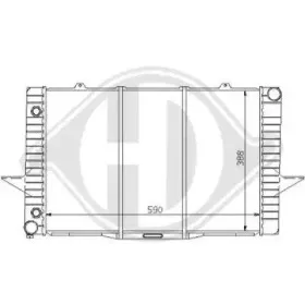 Радиатор, охлаждение двигателя DIEDERICHS купить