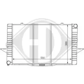 Радиатор, охлаждение двигателя DIEDERICHS купить