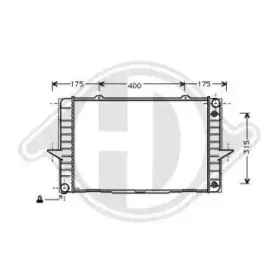 Радиатор, охлаждение двигателя DIEDERICHS купить