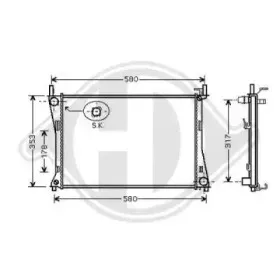 Радиатор, охлаждение двигателя DIEDERICHS купить