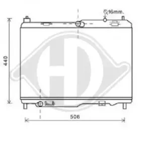 Радиатор, охлаждение двигателя DIEDERICHS купить