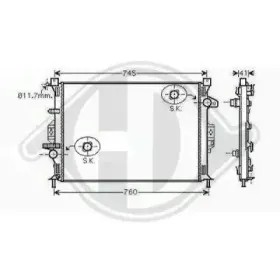 Радиатор, охлаждение двигателя DIEDERICHS купить