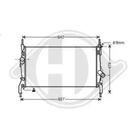 Радиатор, охлаждение двигателя DIEDERICHS купить