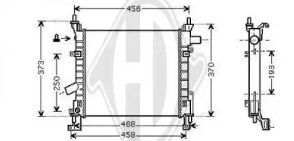 Радиатор, охлаждение двигателя DIEDERICHS купить