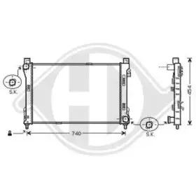 Радиатор, охлаждение двигателя DIEDERICHS купить