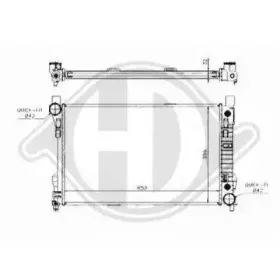 Радиатор, охлаждение двигателя DIEDERICHS купить