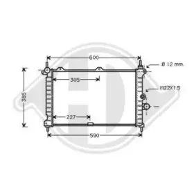 Радиатор, охлаждение двигателя DIEDERICHS купить
