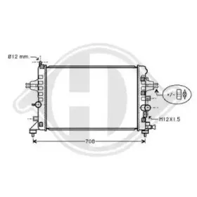 Радиатор, охлаждение двигателя DIEDERICHS купить