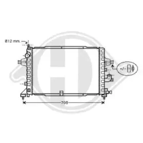 Радиатор, охлаждение двигателя DIEDERICHS купить