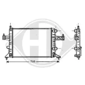 Радиатор, охлаждение двигателя DIEDERICHS купить