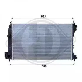 Радиатор, охлаждение двигателя DIEDERICHS купить