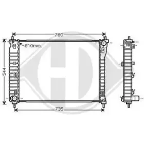 Радиатор, охлаждение двигателя DIEDERICHS купить