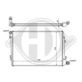 Радиатор, охлаждение двигателя DIEDERICHS купить