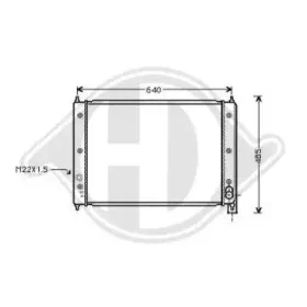 Радиатор, охлаждение двигателя DIEDERICHS купить