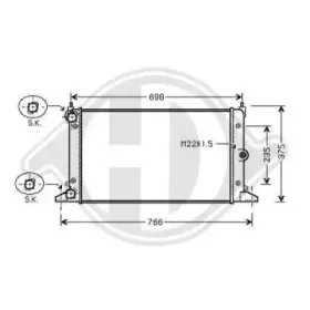 Радиатор, охлаждение двигателя DIEDERICHS купить