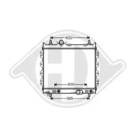 Радиатор, охлаждение двигателя DIEDERICHS купить