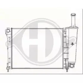 Радиатор, охлаждение двигателя DIEDERICHS купить