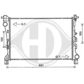 Радиатор, охлаждение двигателя DIEDERICHS купить