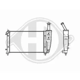 Радиатор, охлаждение двигателя DIEDERICHS купить