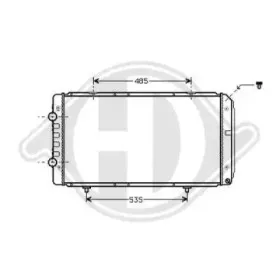 Радиатор, охлаждение двигателя DIEDERICHS купить