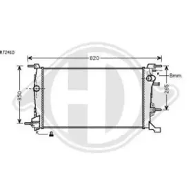 Радиатор, охлаждение двигателя DIEDERICHS купить