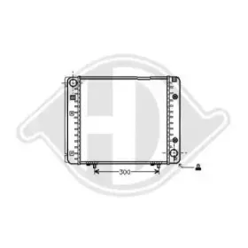 Радиатор, охлаждение двигателя DIEDERICHS купить