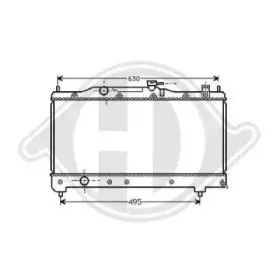 Радиатор, охлаждение двигателя DIEDERICHS купить