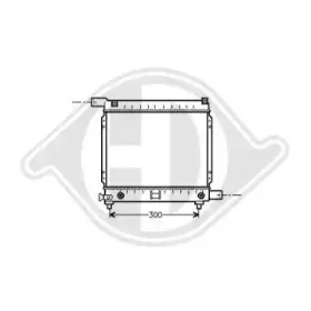 Радиатор, охлаждение двигателя DIEDERICHS купить