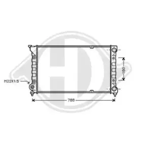 Радиатор, охлаждение двигателя DIEDERICHS купить