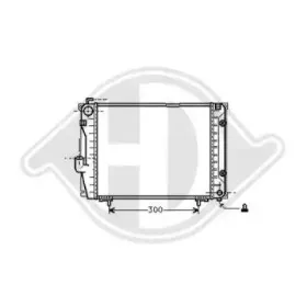 Радиатор, охлаждение двигателя DIEDERICHS купить